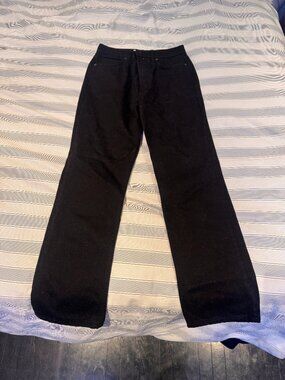 Reformation Jeans — Black Wide-Leg (Size 26)